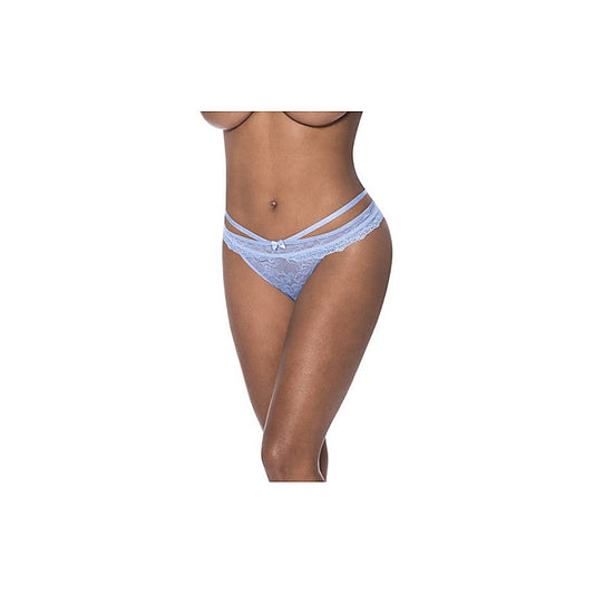 Exposed Lingerie Peek-A-Boo Cheeky Sexy Womens Panty Periwinkle - G-Strings, Panties and Shorts