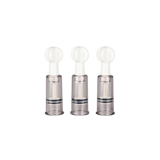 Fetish Collection Nipple and Clit Suckers 3 Piece - Nipple and Clit Clamps
