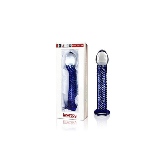 Glass Romance 7 Glass Dong by Lovetoy - Glass Sex Toys