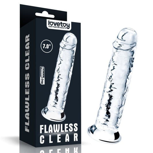 Super Realistic Clear Dildo 7 Inch by Lovetoy - Realistic Dildos