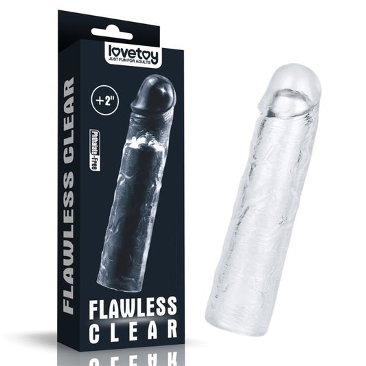 Clear Penis Extender Sleeve Plus by Lovetoy - Penis Sleeves and Extenders