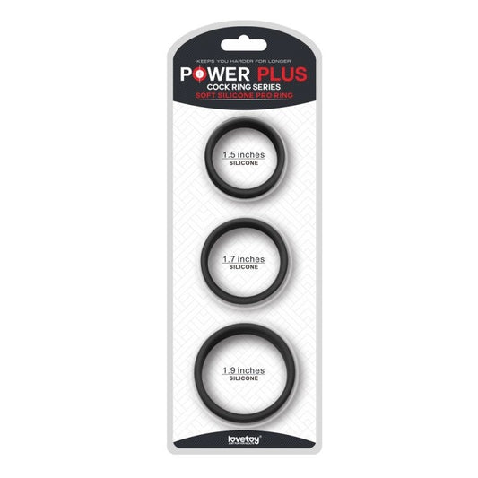 Silicone Pro Cock Ring Set by Lovetoy - Cock Ring Sets