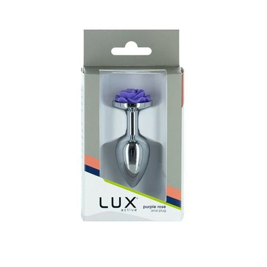 LUX Active 3 Inches Rose Metal Butt Plug by BMS Factory - Butt Plugs