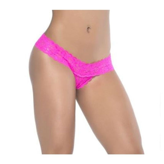 Peekaboo Crotchless Thong Panties Pink by Mapale - G-Strings, Panties and Shorts