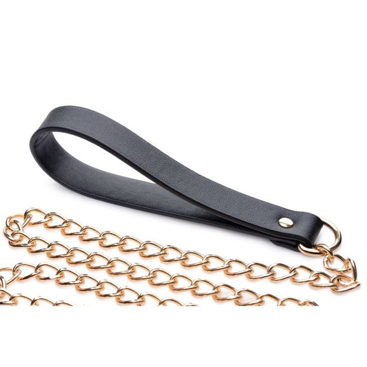 Leashed Lover Chain Leash Collar by XR Brands - Collars and Leads