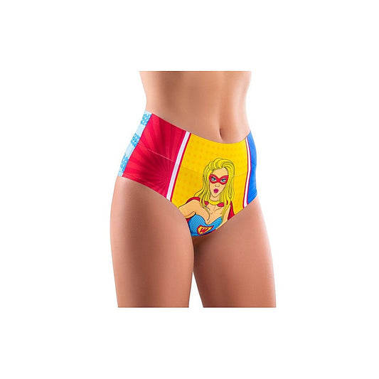 Mememe Lingerie Comics Wonder Girl Hi-Briefs Womens Underwear - G-Strings, Panties and Shorts