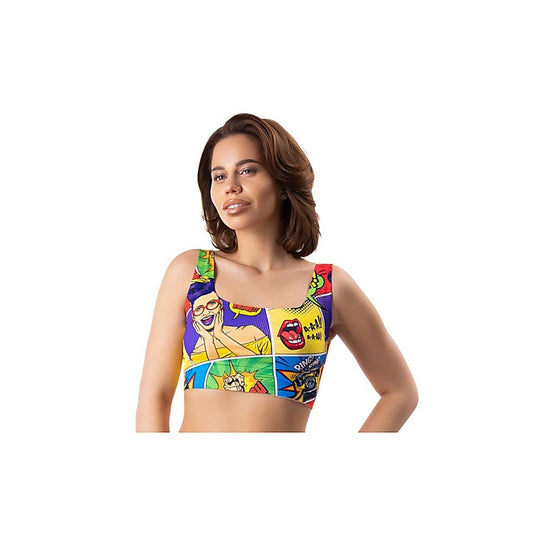 Mememe Lingerie Comics Insta Sexy Womens Crop Top - Bras and Bra Sets