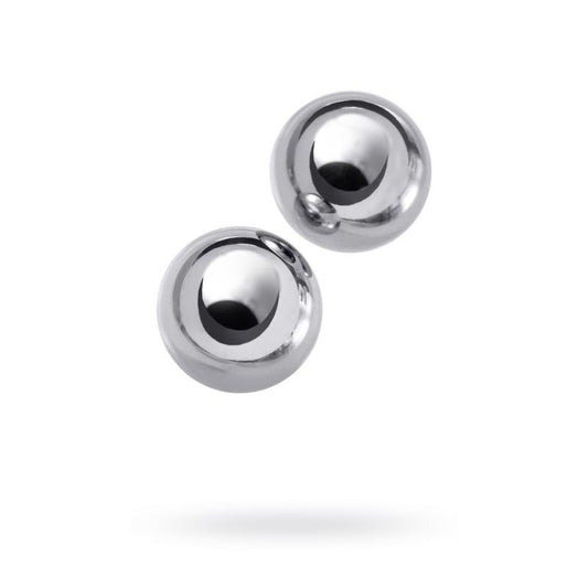 Metal Silver 2 Piece Vaginal Balls by ToyFa - Love Eggs and Kegel Exercisers