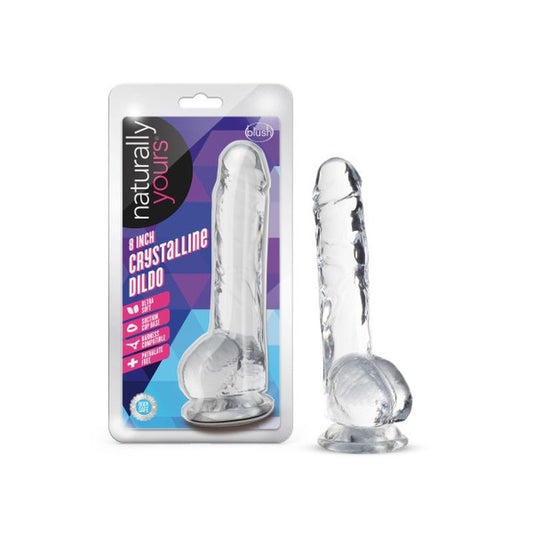 Naturally Yours 8" Crystaline Dildo Diamond - Realistic Dildos