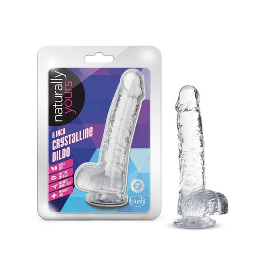 Naturally Yours 6" Crystaline Dildo Diamond - Realistic Dildos