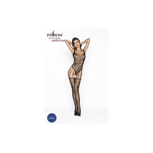 Passion Lingerie Sexy and Classy Womens Bodystocking BS034 One Size Black - Body Stockings