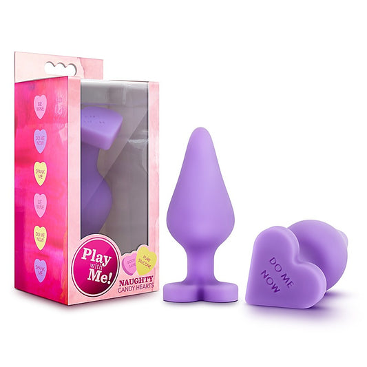 Naughty Candy Heart Do Me Now Butt Plug by Blush Novelties - Butt Plugs