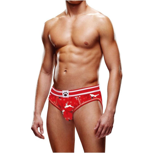 Reindeer Open Back Mens Brief by Prowler - Mens Briefs And Boxers