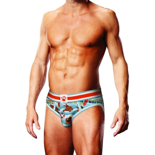Gaywatch Bears Open Back Comfortable Mens Brief by Prowler - Mens Briefs And Boxers