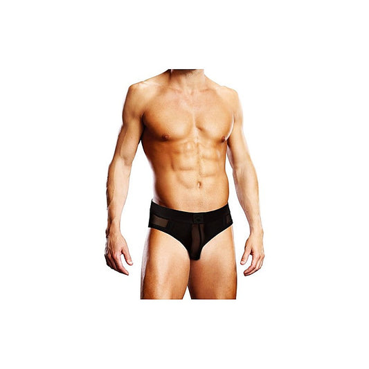 Prowler Mesh Open Back Sexy Mens Brief Black - Mens Briefs And Boxers