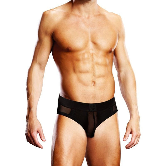 Mesh Open Back Mens Brief Black by Prowler - Mens Briefs And Boxers