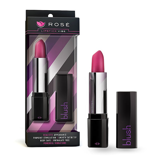 Rose Lipstick Mini & Slim Vibrator by Blush Novelties - Mini & Slim Vibrators