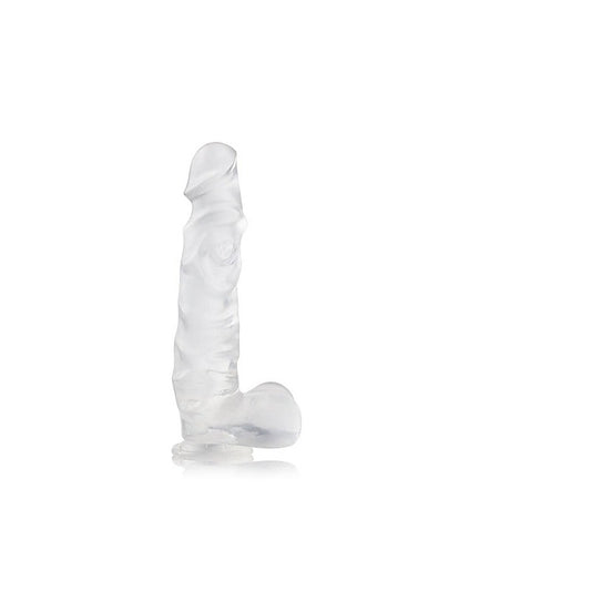 S-Hande Kennard Suction Cup Realistic Dong With Balls Large Clear - Realistic Dildos