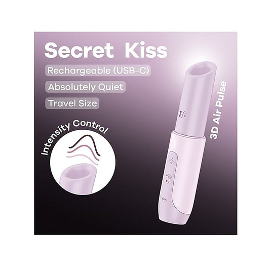 Secret Kiss Air Wave Multi Function Clitoral Vibrator - Clit Ticklers and Pulsators