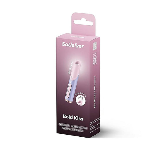 Bold Kiss Travel Size Air Pulse Clitoral Sex Toy - Clit Ticklers and Pulsators