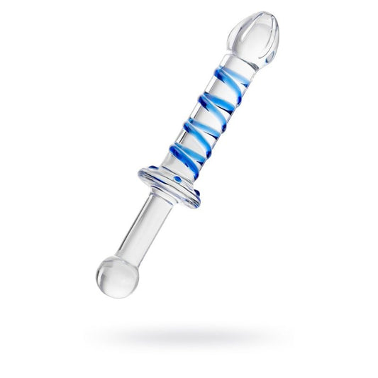 Sexus Glass Dildo Probe w/ Handle by ToyFa - Glass Sex Toys