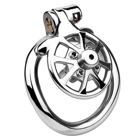 BDStyle Spike Mens Chastity Cage With Metal Urethral Catheter - Male Chastity