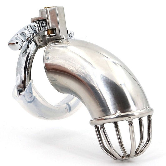 BDStyle Gear Adjustable Ring Stainless Steel Cock Cage - Male Chastity