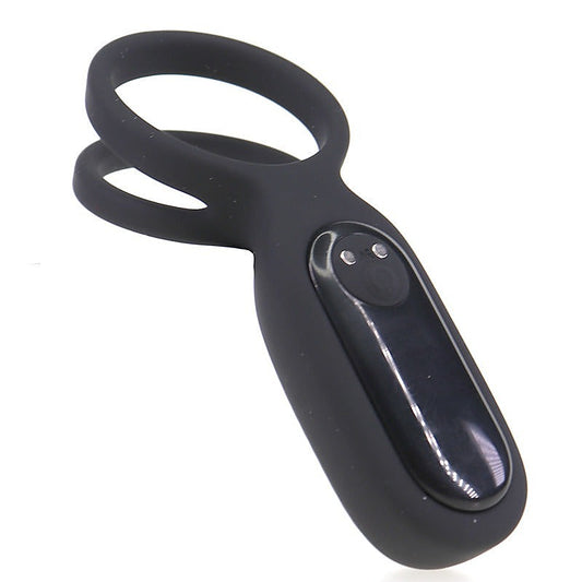 S-Hande Squidward 9 Frequency Vibration Cock Ring Black - Vibrating Cock Rings