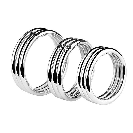 BDStyle Echo Stainless Steel Mens Cock Ring - Steel Cock Rings
