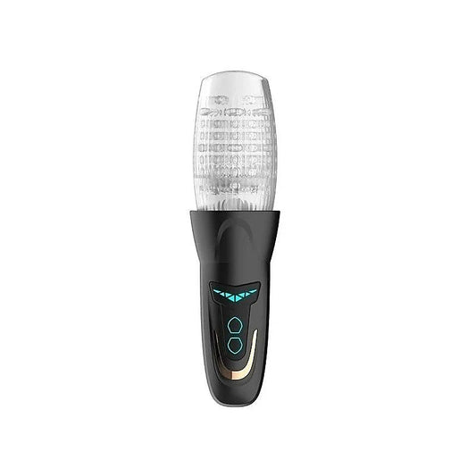 Amovibe Dragon Pro Rechargeable Rotating Male Masturbator Black - Masturbators and Strokers