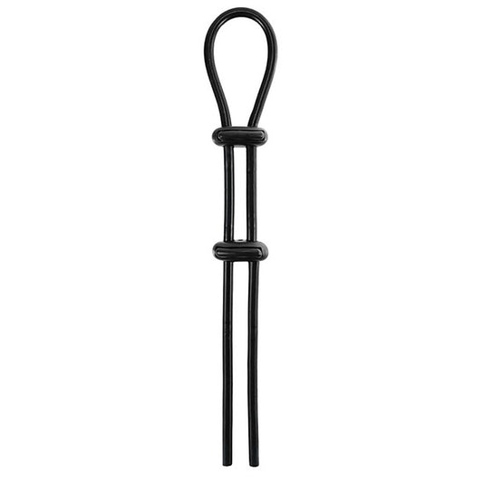 Jet Horny Adjustable Male Cock Ornament with Ball Strap - Stretchy Cock Rings