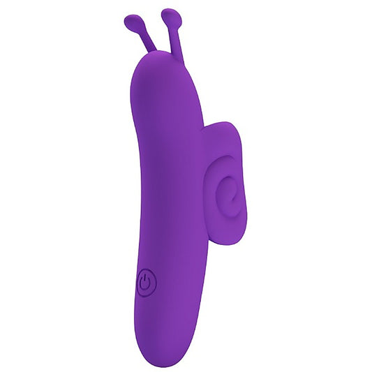 Pretty Love Snail Rechargeable 10 Function Clitoral Massager Purple - Clit Ticklers and Pulsators