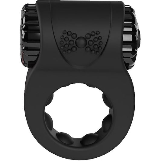 Charged BigO Ritz Rechargeable Vibrating Mens Cock Ring Black - Vibrating Cock Rings