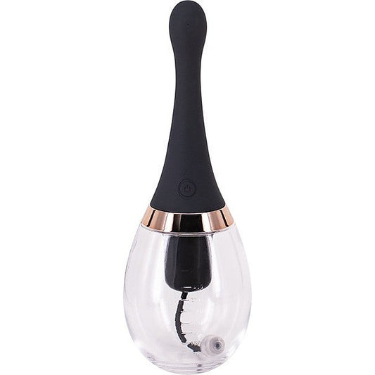 Seven Creations Rechargeable Automatic Anal Douche Black / Clear - Enemas and Douches