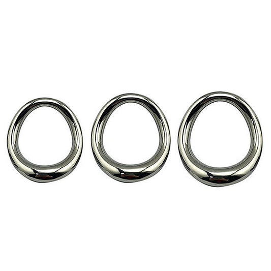 BDStyle Stainless Steel Magnetic Curved Cock Ring - Steel Cock Rings