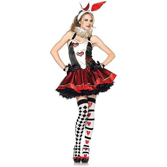 Leg Avenue Womens Tea Party Bunny Costumes Set - Fancy Dress Ups
