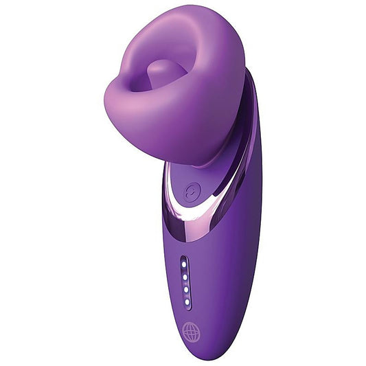Fantasy for Her Pleasure Sucker Clitoral Vibrator Purple - Clit Ticklers and Pulsators