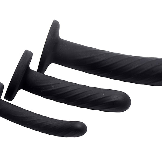 Trinity Strap-On Silicone Dildo Set by XR Brands - Strap On Sextoys
