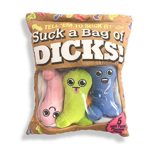 Plushy Pillows Suck A Bag Of Dicks Party Gift - Party Gifts and Novelties