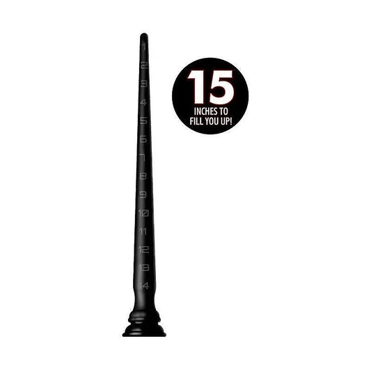 Hosed Silicone Tapered Hose 15 Inch Anal Dildo - Anal Dildos