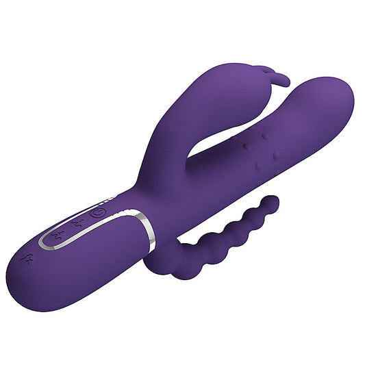 Pretty Love Cammy 4 in 1 - 7 Functions Triple Rabbit Vibrator - Rabbit Vibrators