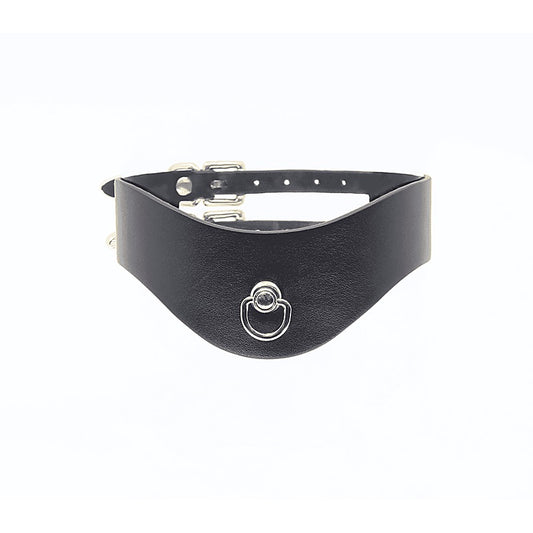 Love In Leather Double Strap Bondage Collar