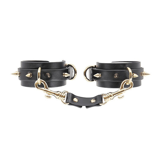 Love In Leather Spiked Faux Leather Wrist Cuffs