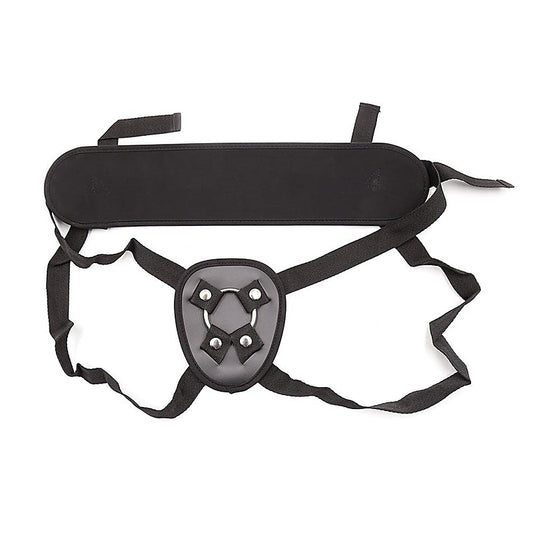 Love In Leather Adjustable Strap On With Back Support - Strap On Sextoys