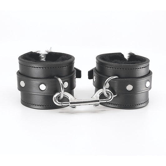 Love In Leather Sheepskin lined Ankle Restraints - Cuffs And Restraints