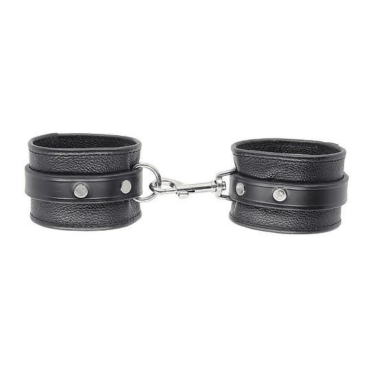 Love In Leather Soft Grained Leather Ankle Restraints - Cuffs And Restraints