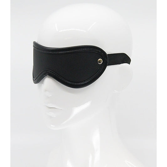 Love In Leather Blindfold with Coloured Hardware - Masks And Blindfolds