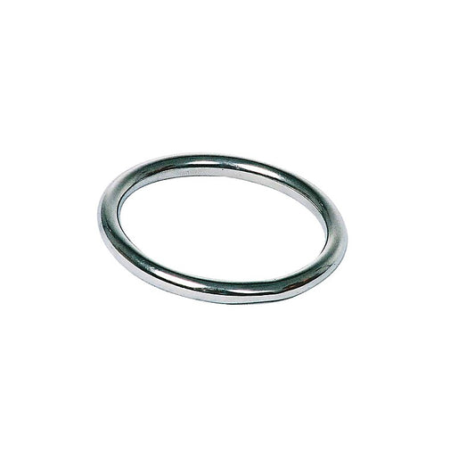 Love In Leather 3 Piece Stainless Steel Cock Ring - Steel Cock Rings