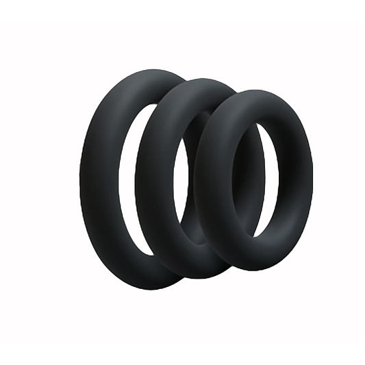 Love In Leather 3 Piece Fat Boy Stretchy Cock Rings - Stretchy Cock Rings