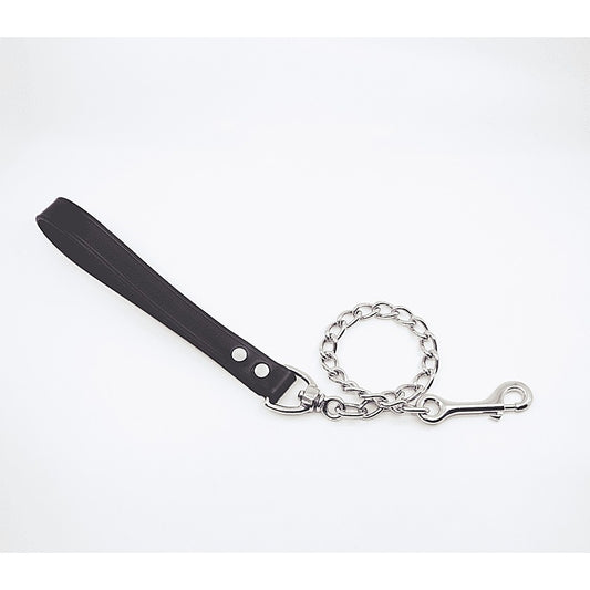 Love In Leather Fetish Play Leather & Chain Lead - Collars and Leads
